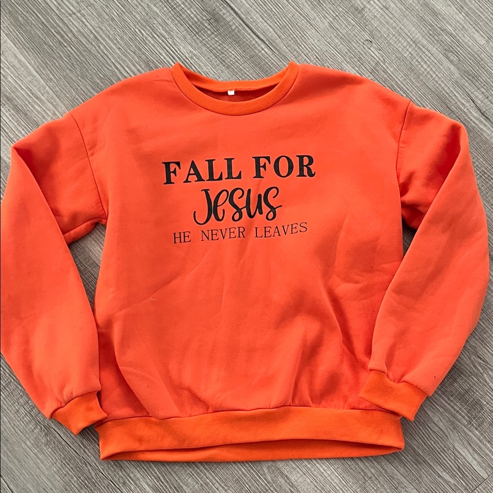 Orange Crewneck Sweater